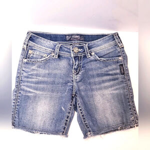 Silver Jeans Dawson Short Denim Shorts Size 25